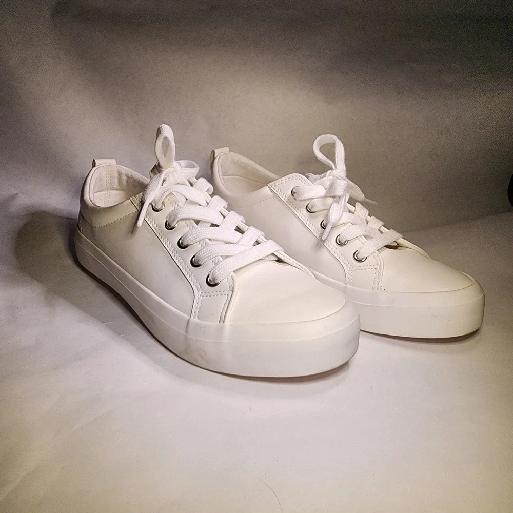 Esprit White Sneakers Womens Casual Lace Up‎ Comfortable Stylish Shoes